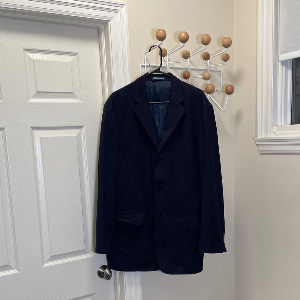 Ralph Lauren - Classic Made in Italy Wool Blazer - Navy - 44L or XL